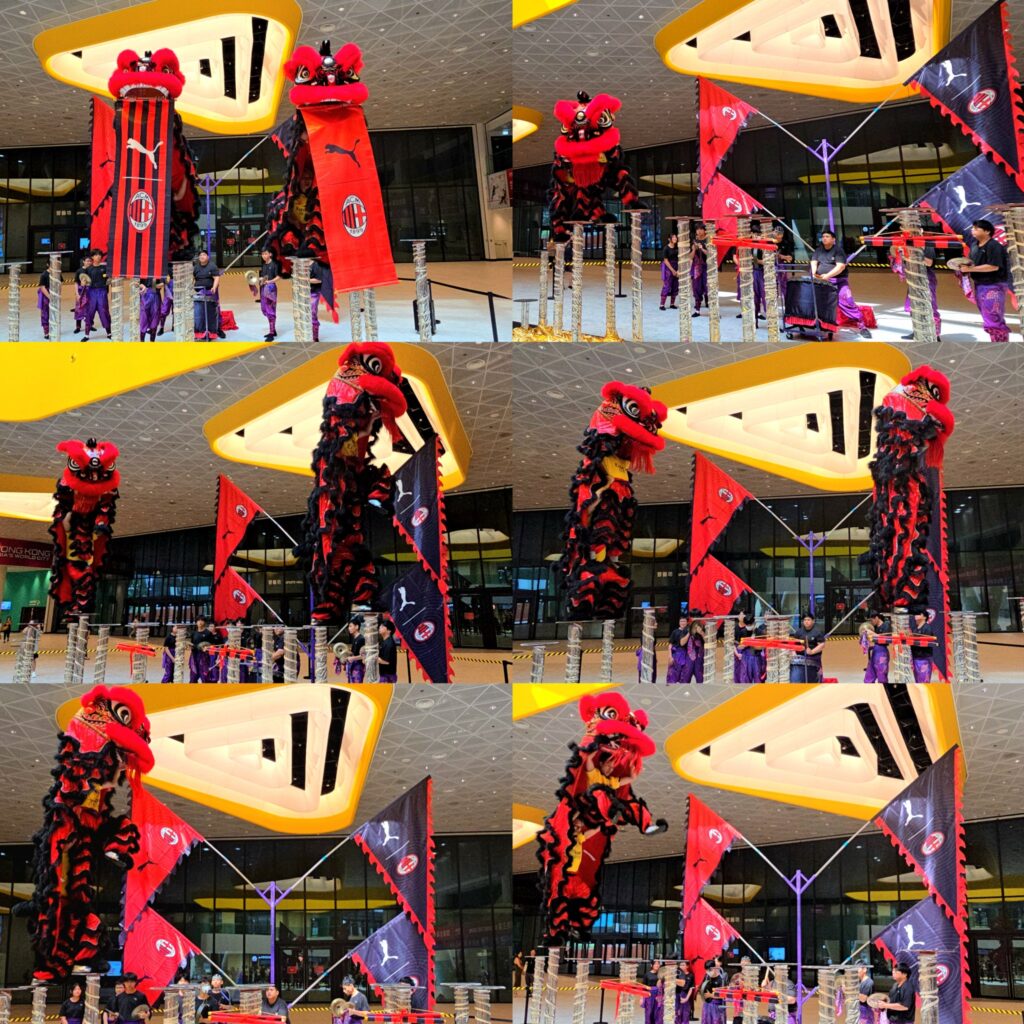 Ac米蘭球星 為醒獅點精, 群兄龍獅體育總會